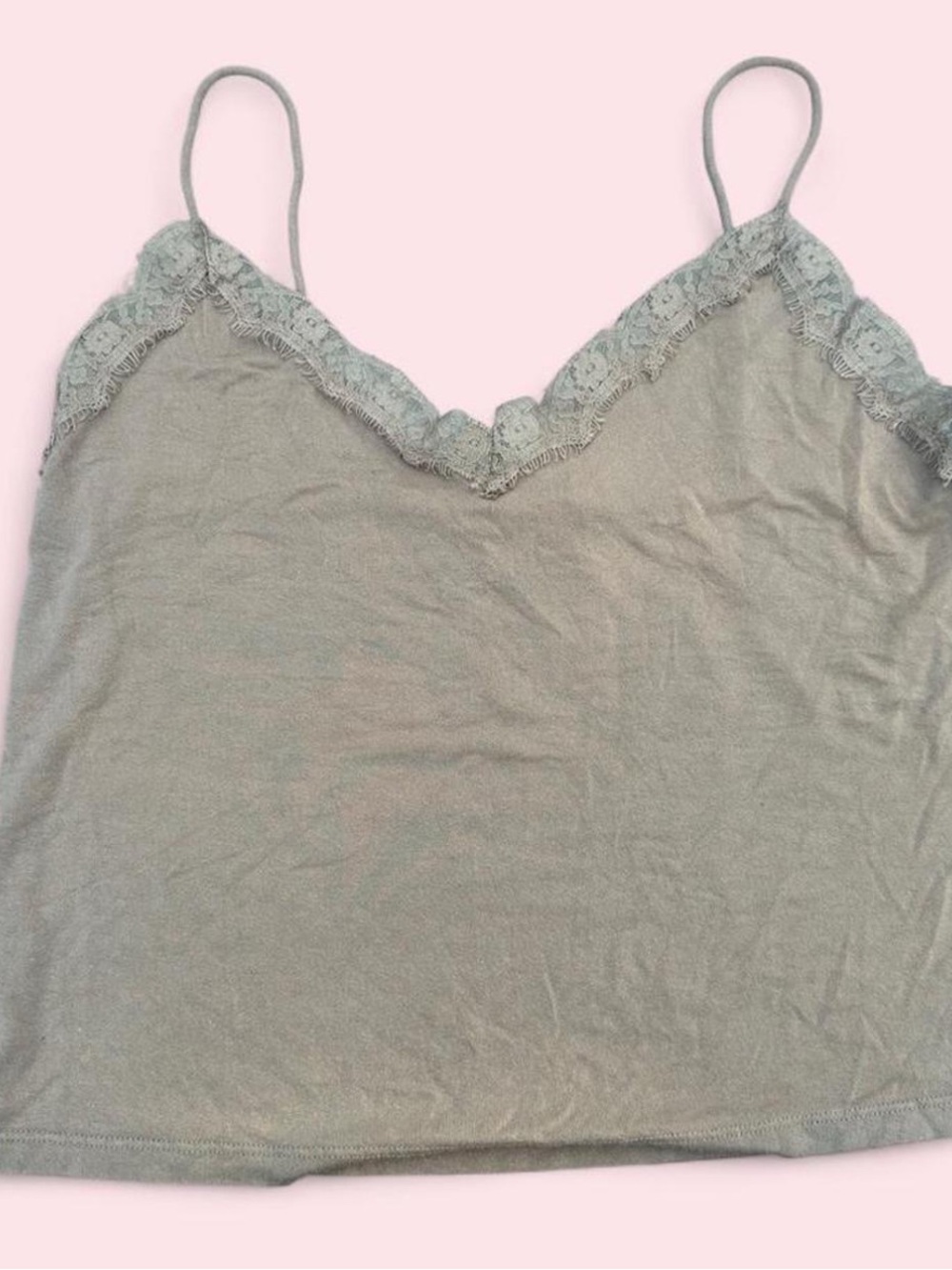 La Hearts Lace-Trim Cami Slip